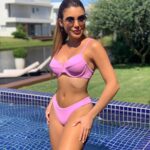 SCRUNCH BIKINI RETRO BABY PINK SET TOP / BOTTOM