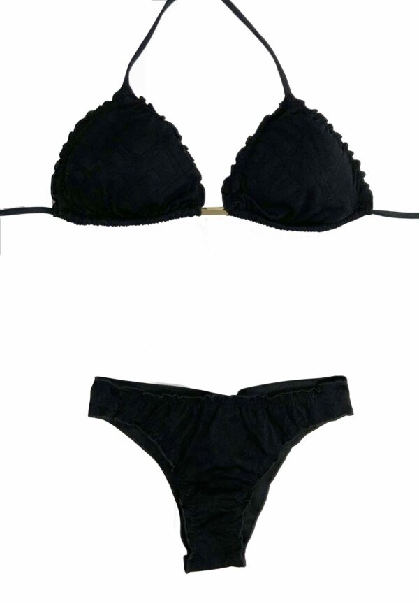 Scrunch Bikini Black set Top / Bottom