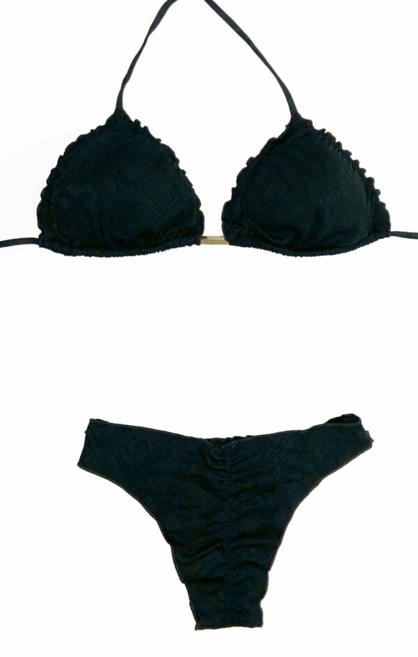 Scrunch Bikini Black set Top / Bottom