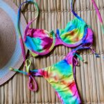 TIE SCRUNCH BRAZILIAN BIKINI BOTTOM TIE DYE / TIE SIDE (ONE PIECE)