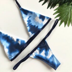 BIKINI MINI BLUE TIE DYE SET TOP / BOTTOM