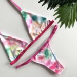 BIKINI MINI PINK TIE DYE SET TOP / BOTTOM