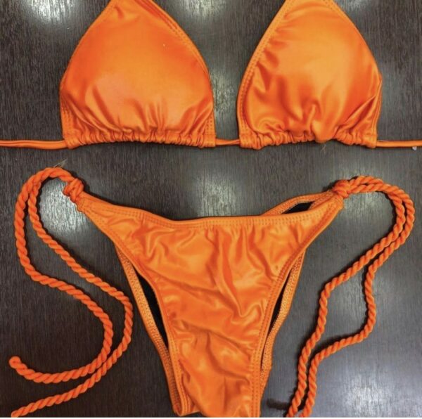 SCRUNCH BIKINI CIRRE SET TOP / BOTTOM TIE SIDE TIE SIDE