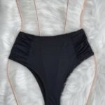 HIGH WAISTED BIKINI BOTTOM BLACK (ONE PIECE)