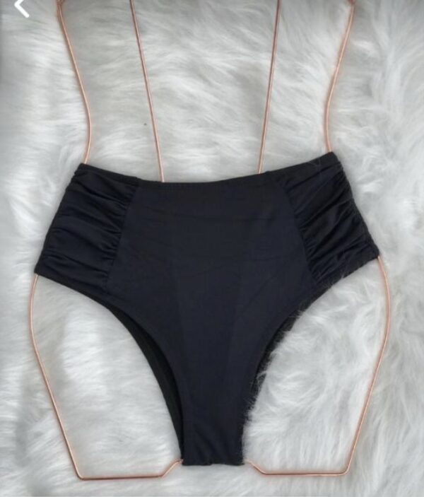 HIGH WAISTED BIKINI BOTTOM BLACK (ONE PIECE)