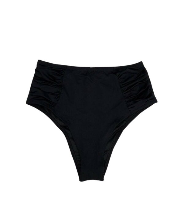 HIGH WAISTED BIKINI BOTTOM BLACK (ONE PIECE)