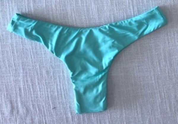 SCRUNCH BRAZILIAN BIKINI BOTTOM AQUA