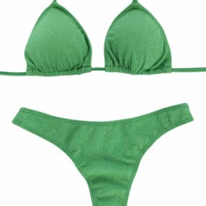 BIKINI GREEN SET TOP / BOTTOM HIGH