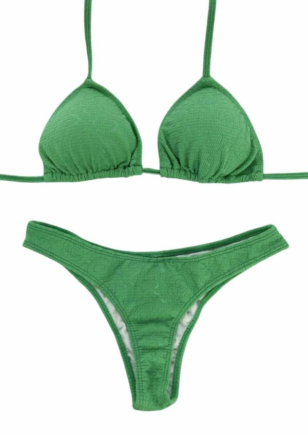 BIKINI GREEN SET TOP / BOTTOM HIGH