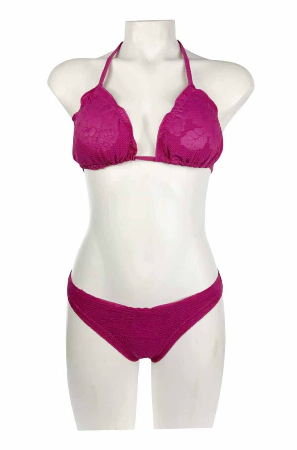 SCRUNCH BIKINI ROSE HOT PINK TOP / BOTTOM