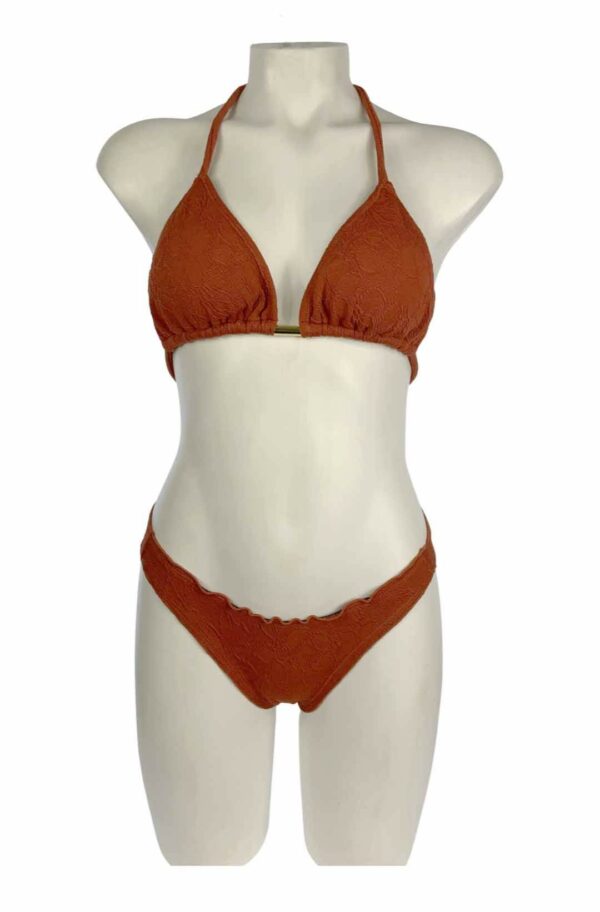 SCRUNCH BIKINI DARK ORANGE TOP / BOTTOM