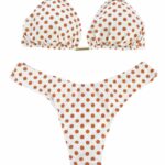 BIKINI PETIT WHITE/ORANGE BOTTOM HIGH