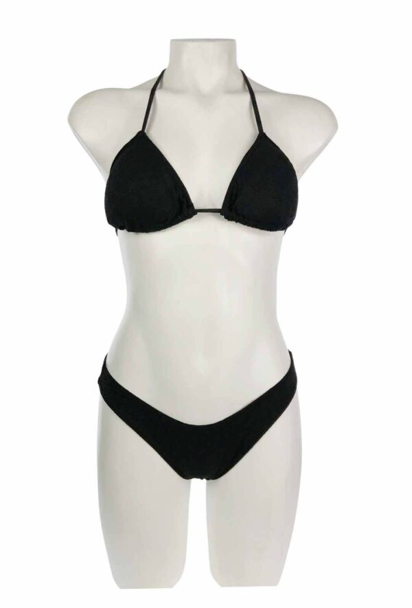 BIKINI TRIANGLE BLACK SET TOP / BOTTOM HIGH