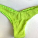 SCRUNCH BIKINI BOTTOM RETRO TEXTURED NEON (ONE PIECE BOTTOM)