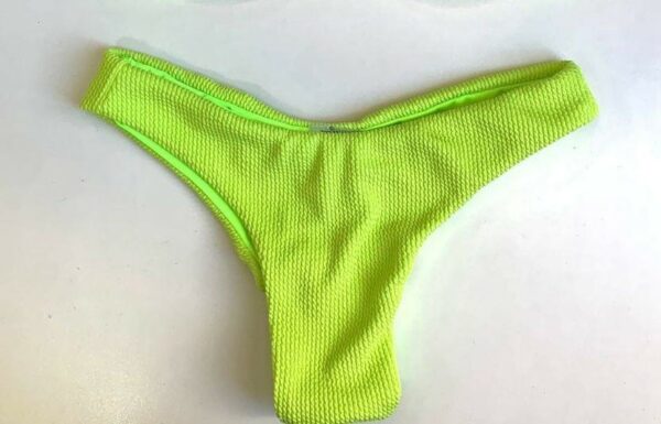 SCRUNCH BIKINI BOTTOM RETRO TEXTURED NEON (ONE PIECE BOTTOM)