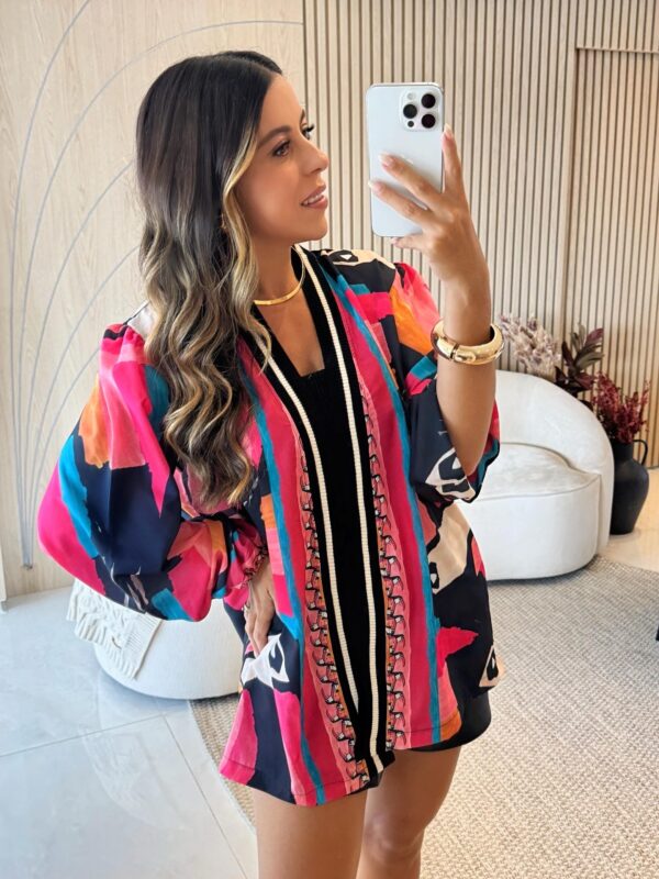Toucan Multicolor Kimono