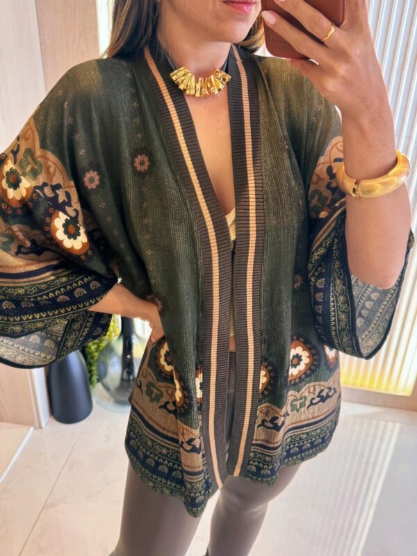 Boho Palm Kimono